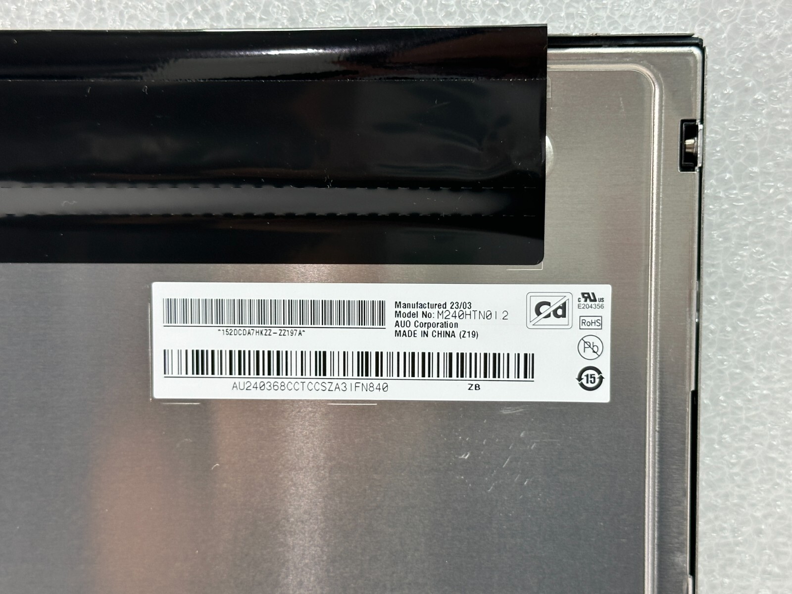 AUO LCD Panel AUO 24″ FHD Non Glare M240HTN01.2 FHD 1920×1080 FREE SHIPPING 🚚