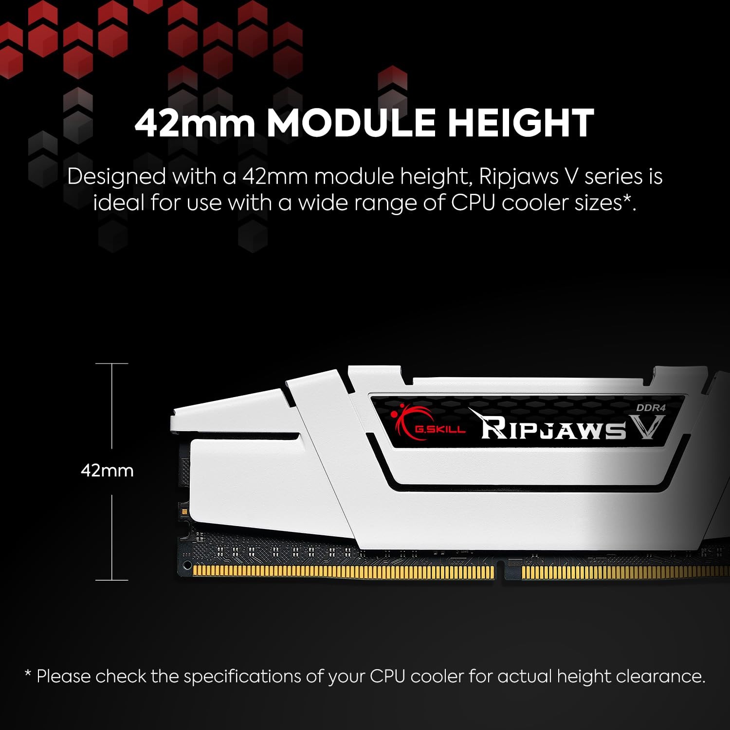 G.Skill RipJaws V Series 16GB (2 x 8GB) 288-Pin SDRAM (PC4-32000) DDR4 4000 CL18