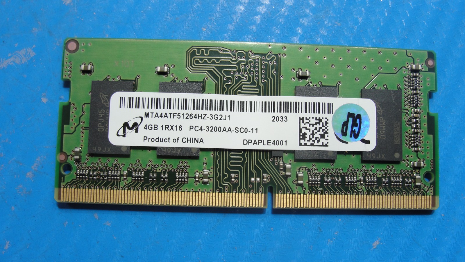 HP 15m-ed1013dx Micron 4GB 1Rx16 PC4-3200AA Memory RAM MTA4ATF51264HZ-3G2J1