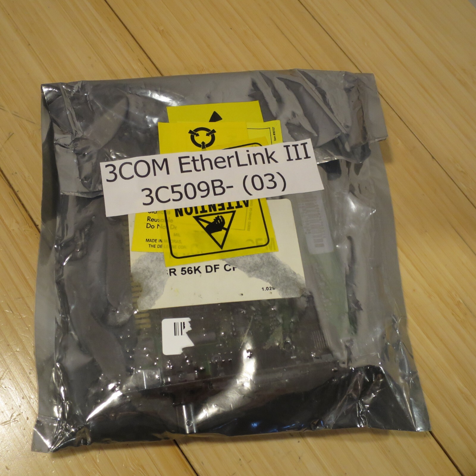 Network Card 3Com Etherlink III 3C509B- ISA DA-15 BNC RJ45 (03)