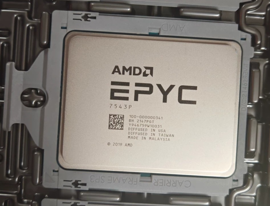 AMD EPYC 7543P 2.8GHz up to 3.7GHz 32 cores 64 threads 225W CPU processor