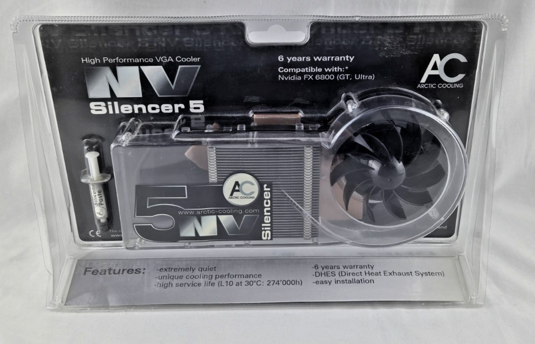 Arctic Cooling NV Silencer 5 VGA Cooler for GPU – NEW in Box