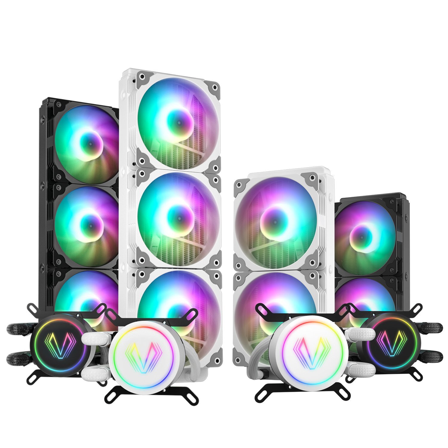 Vetroo V360 Computer PC 120mm CPU Water Cooler ARGB All-in-one Cooling Fans Kits