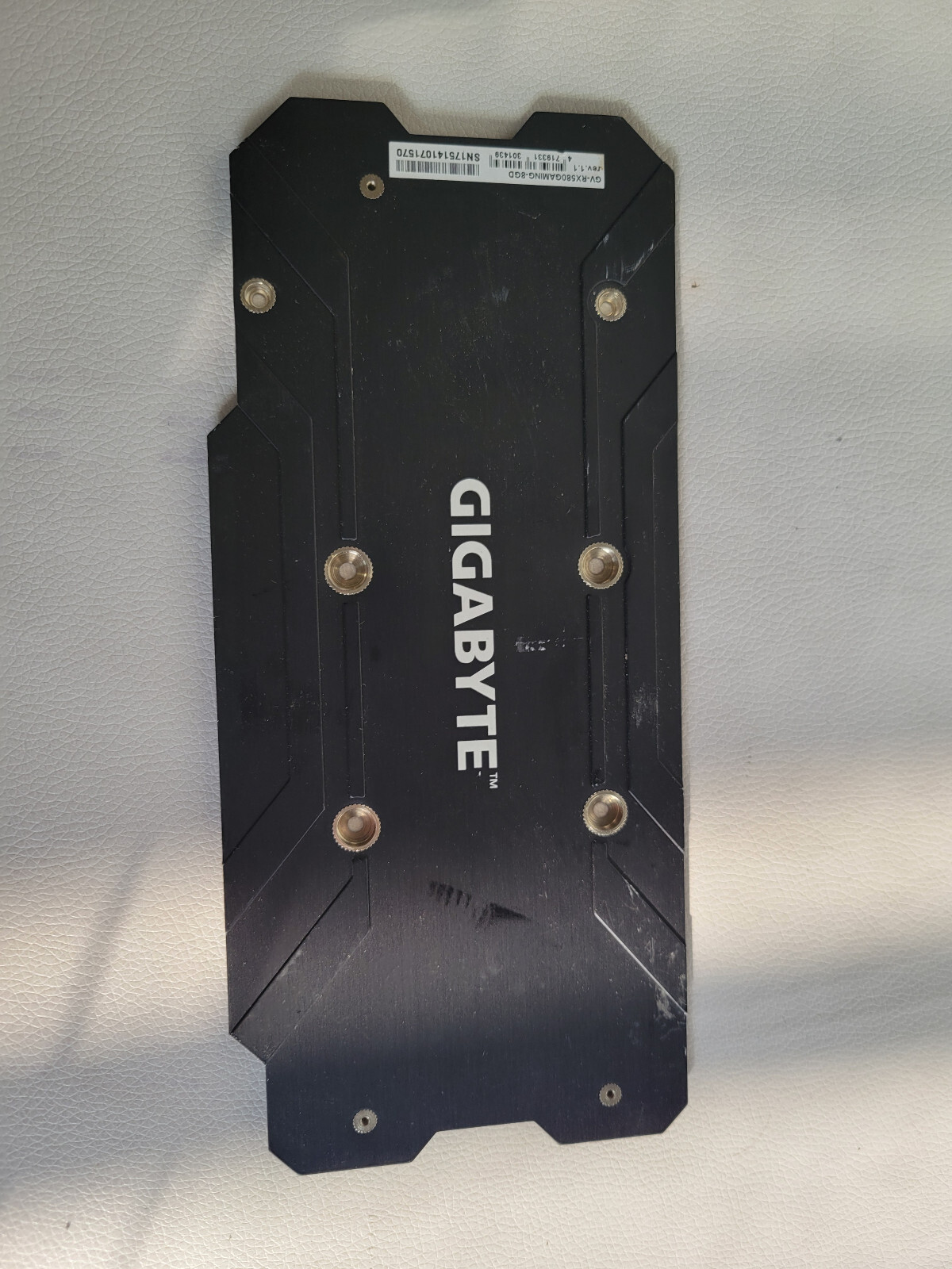 Backplate FOR Gigabyte Radeon RX 580 8GB Windforce GV-RX580GAMING Video Card GPU
