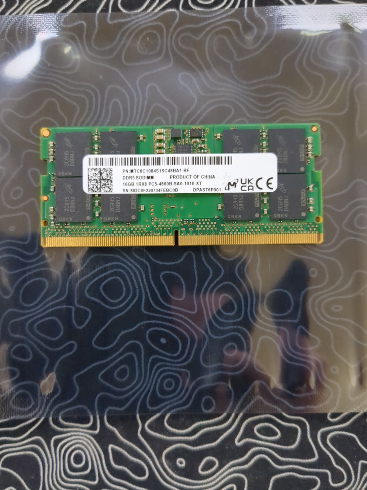 Micron 16GB DDR5-4800 PC5-38400 1Rx8 SODIMM Laptop Memory MTC8C1084S1SC48BA1 BF