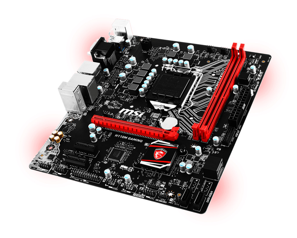 MSI H110M GAMING DDR4 HDMI USB 3.1 DDR4 Socket LGA 1151 Micro ATX Motherboard