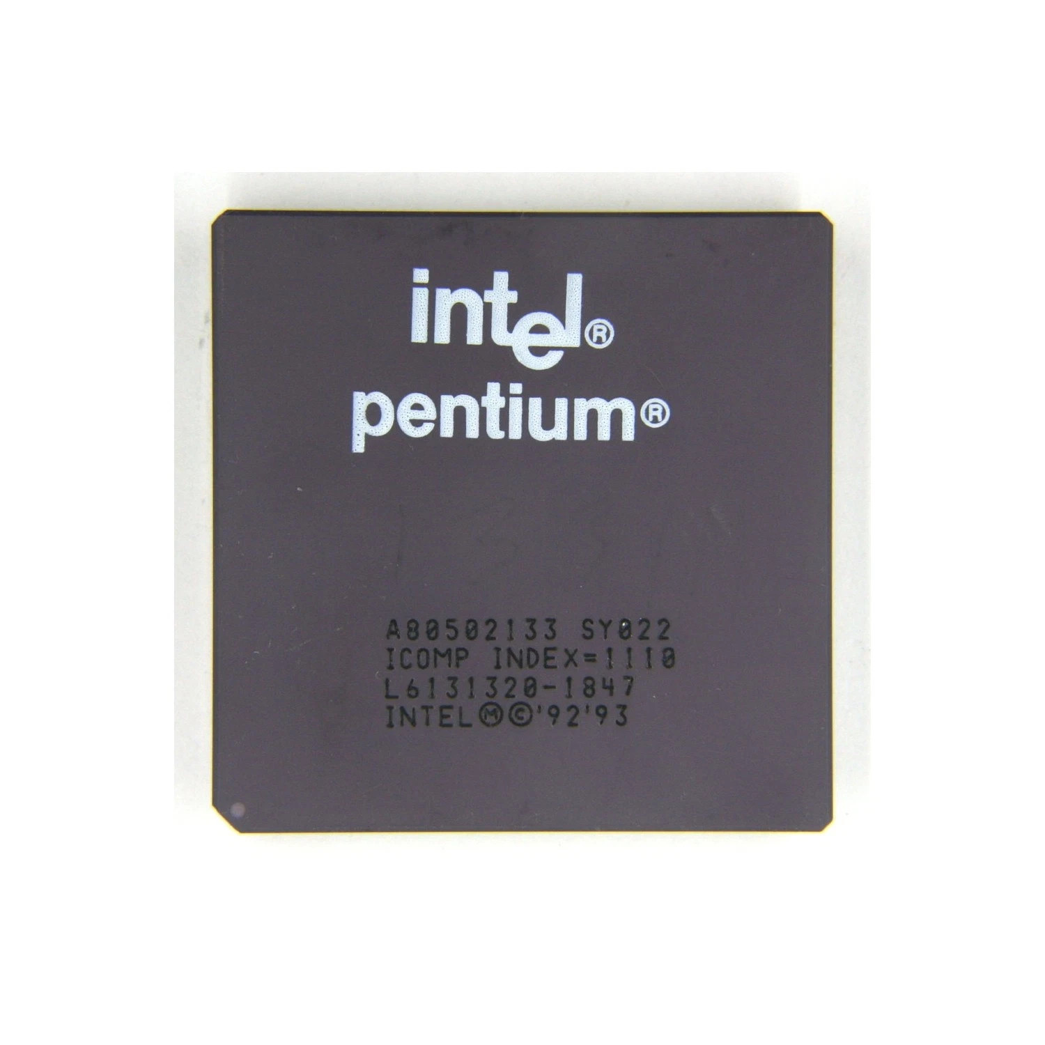 Intel Pentium 133 MHz CPU Socket 5 & 7 A80502133 SY022