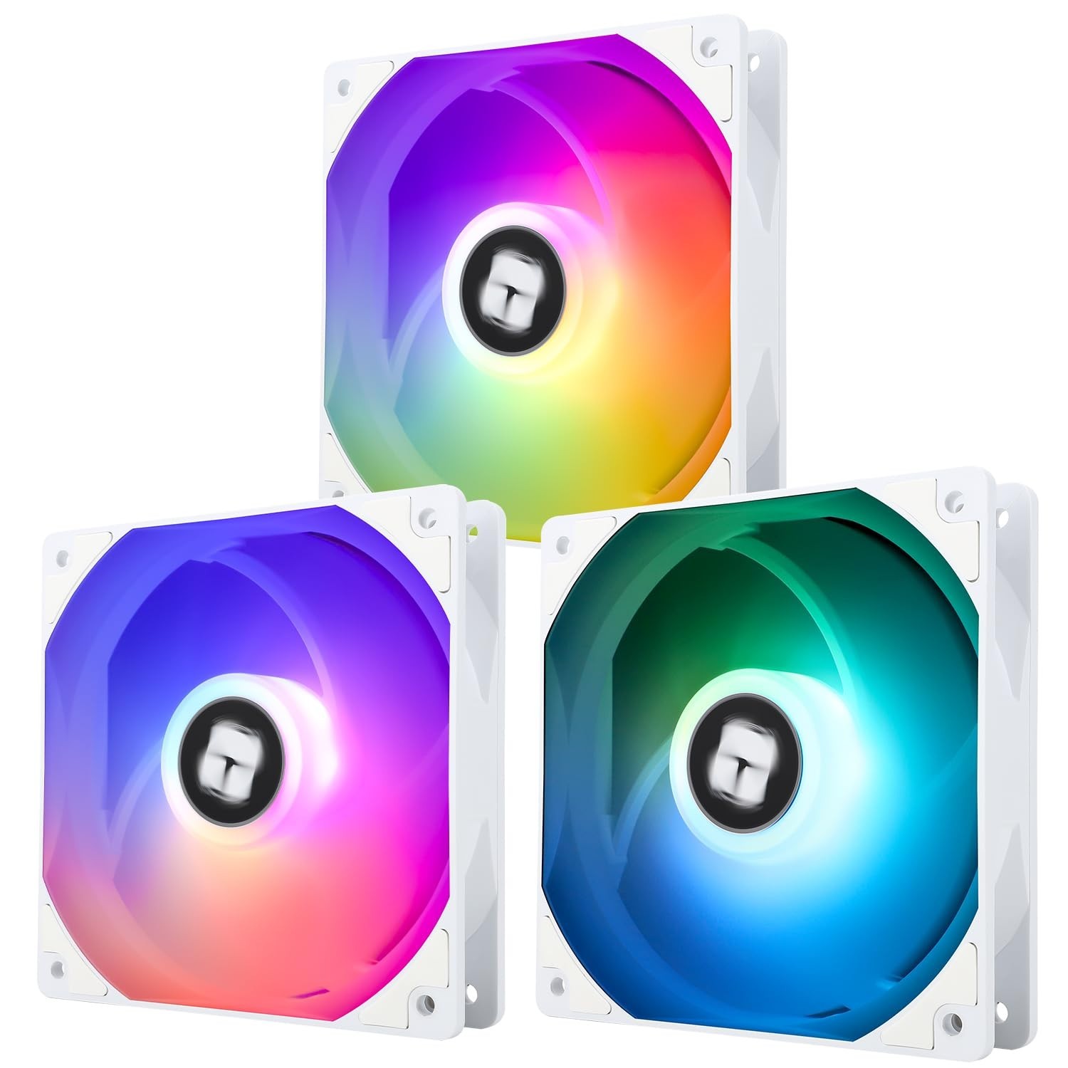 TL-C12CW-S X3 Series – 120mm Silent RGB Fans, 25.6 dBA, 3 Pack, High Airflow