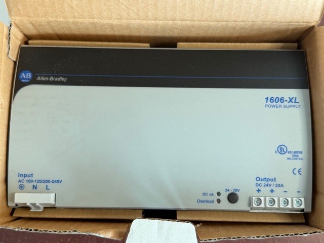 Allen Bradley 1606-XL480EP Ser B Power Supply 24-28VDC 480W 100-240VAC New