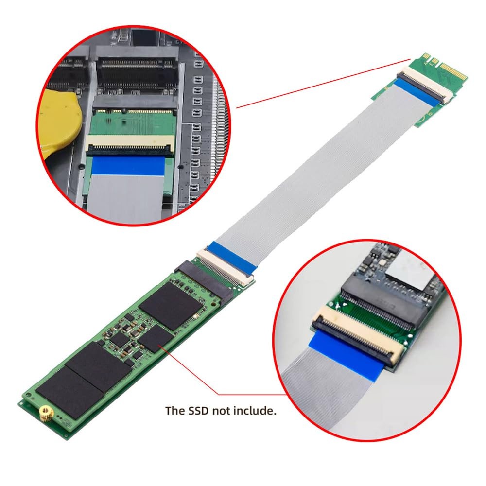 2230 NGFF M.2 Key-M to Key A+E Adapter Card Board Extension Cable for Laptop …
