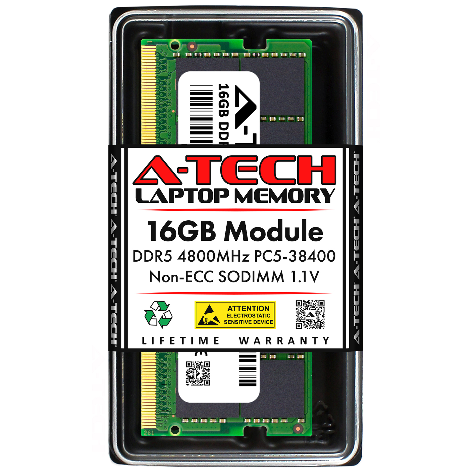 16GB DDR5 PC5-38400 SO-DIMM Crucial CT16G48C40S5 Equivalent Laptop Memory RAM