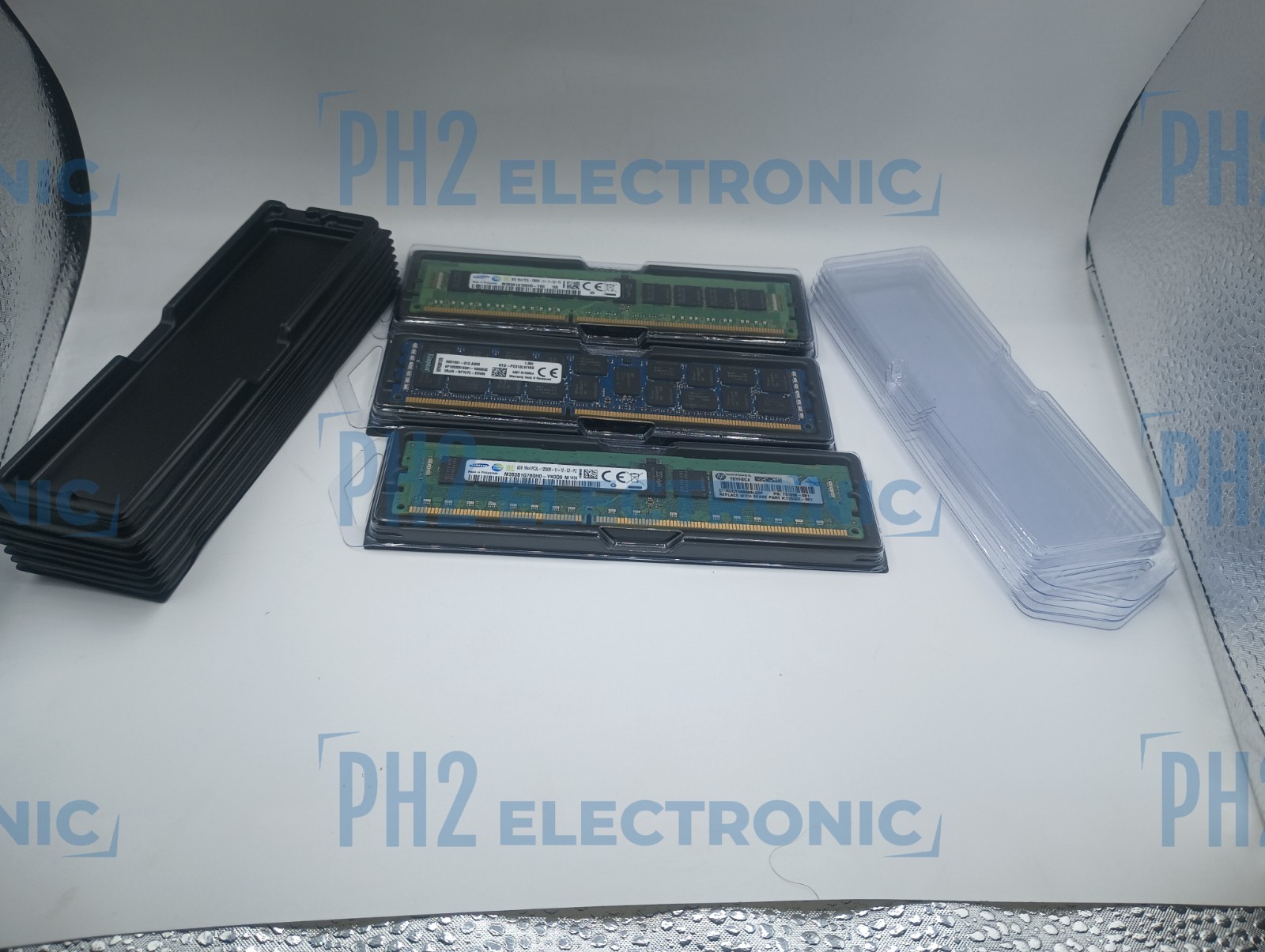 10 pic Dimm Memory Holder Case Clamshell for DDR, DDR2, DDR3, DDR4