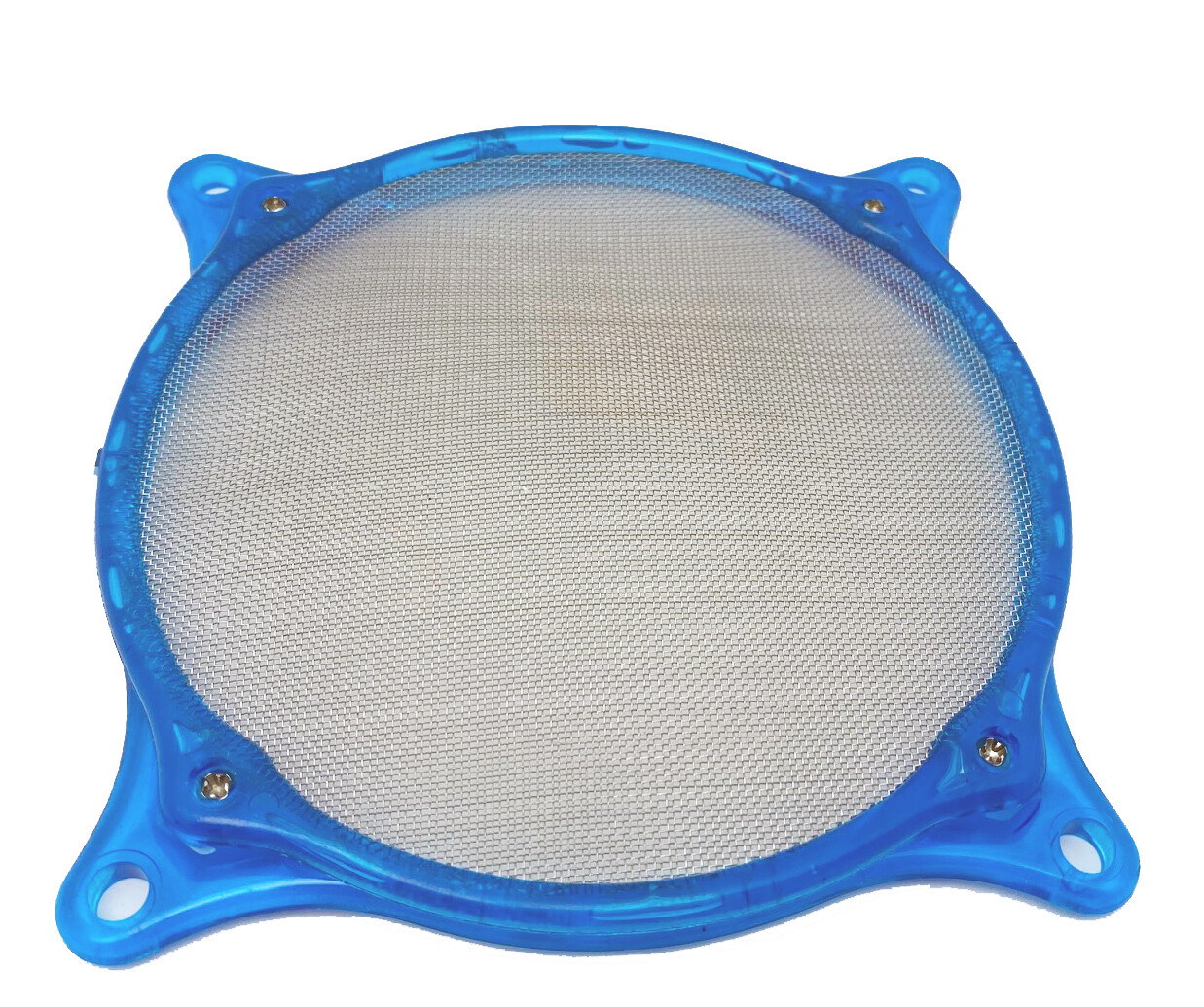 Qty 2: NEW Lamptron Blue 92mm UV Sensitive Wire Mesh Fan Filter/ PC Grill Guard
