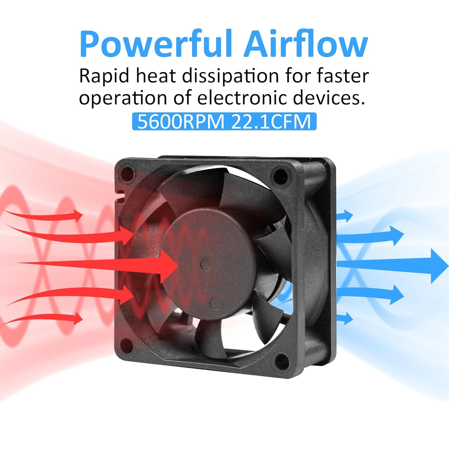 60Mm 12V DC Cooling Fan – PANOMOUNTS CF6025 High Airflow 60Mm 25Mm 12V 2Pin Amp