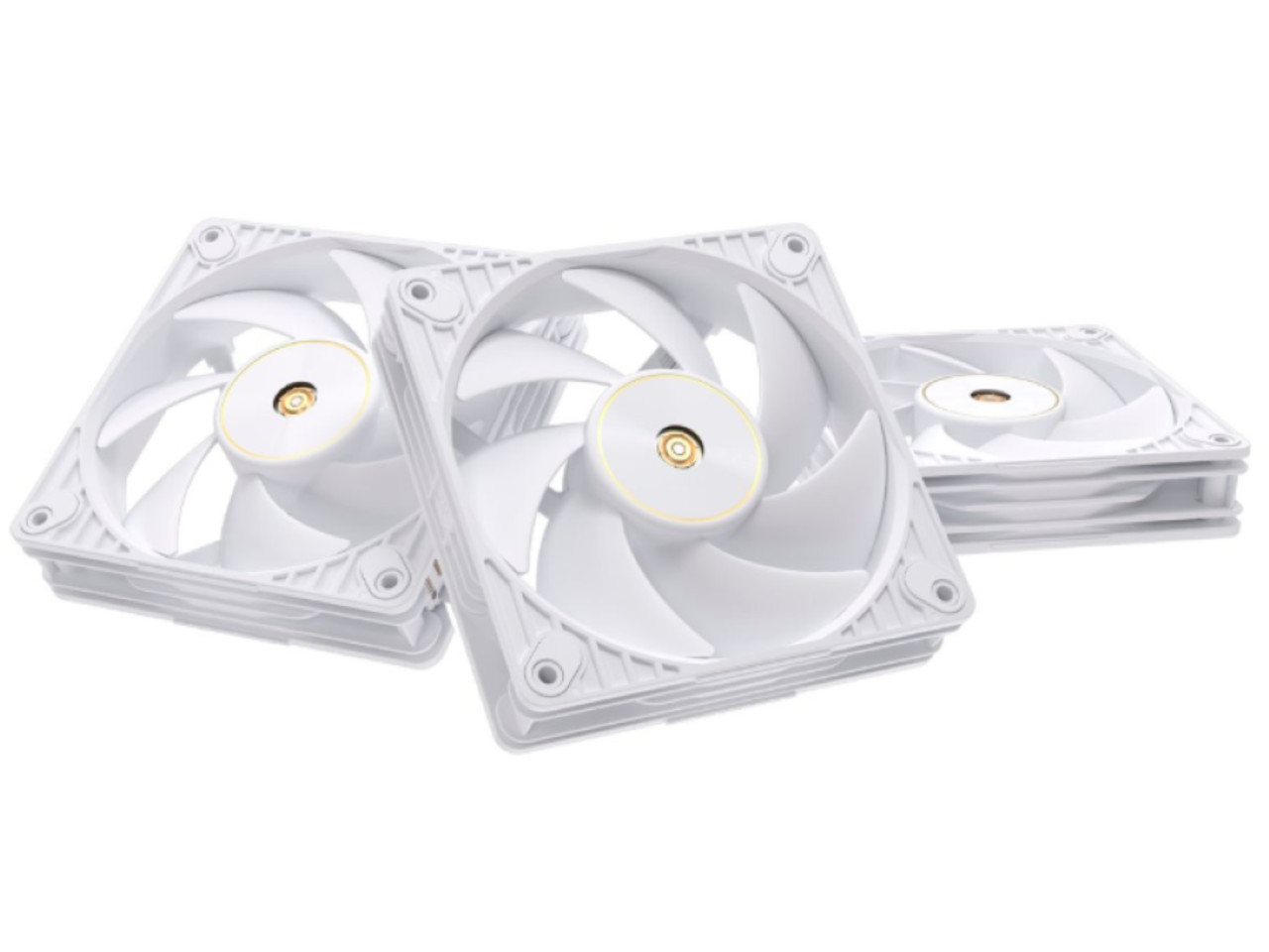 ASUS ProArt PF120 White Edition 3-Pack 120mm PWM Fans, 3000RPM, High
