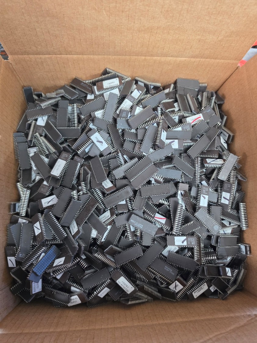 43 Pounds Scrap Ceramic Eproms for Reclamation