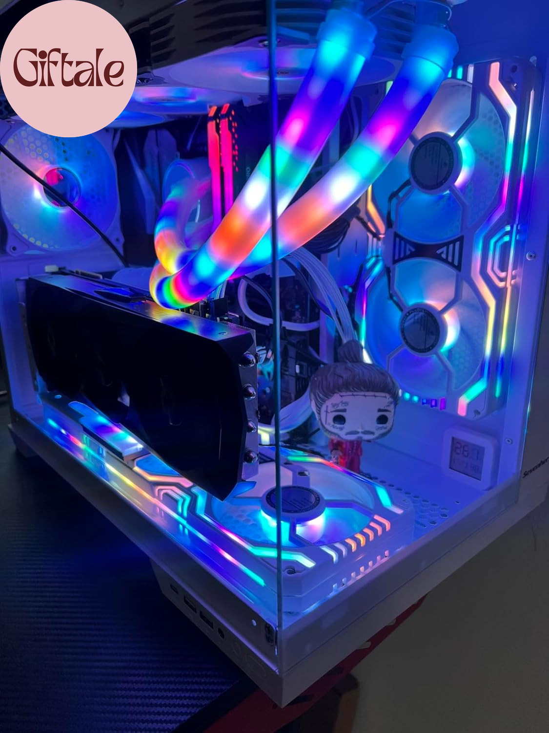 Matrix-White 56 Addressable RGB Leds 360MM All-In-One Square Frame Integrated Fa