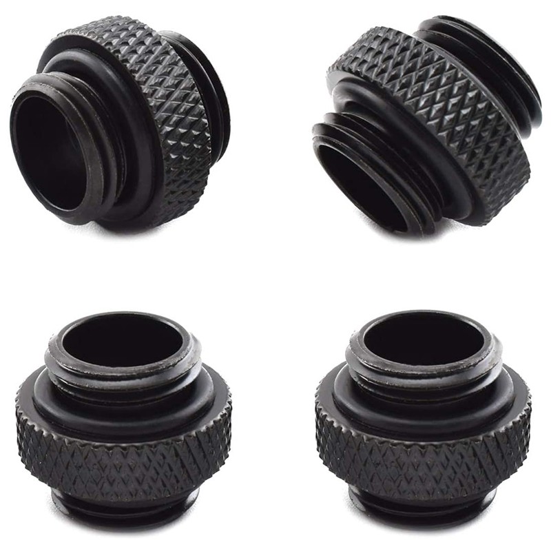 4-Pack G1/4 inch 5mm Male to Male Connector with Sealed O- for PC Water2059
