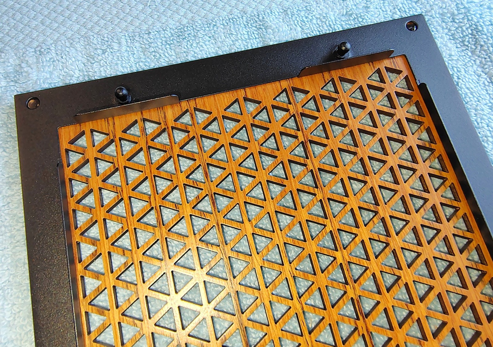 Teak Wood Front Panel Grille Cover for Corsair 4000D Airflow Case