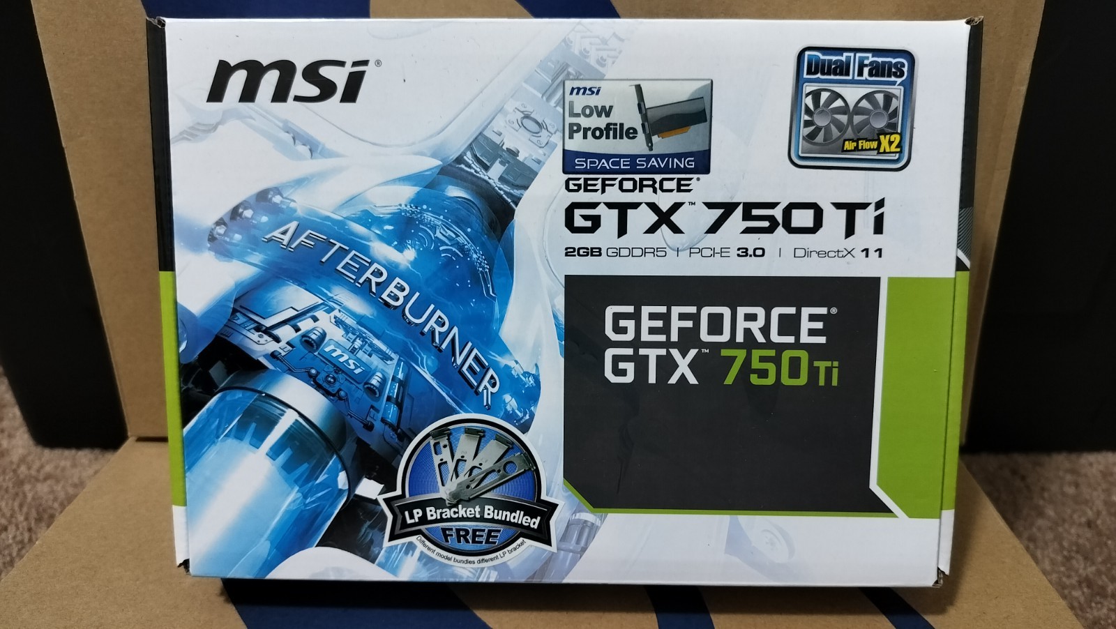 MSI GeForce GTX 750 TI N750TI-2GD5TLP Low Profile Graphics Video Card NVIDIA GPU