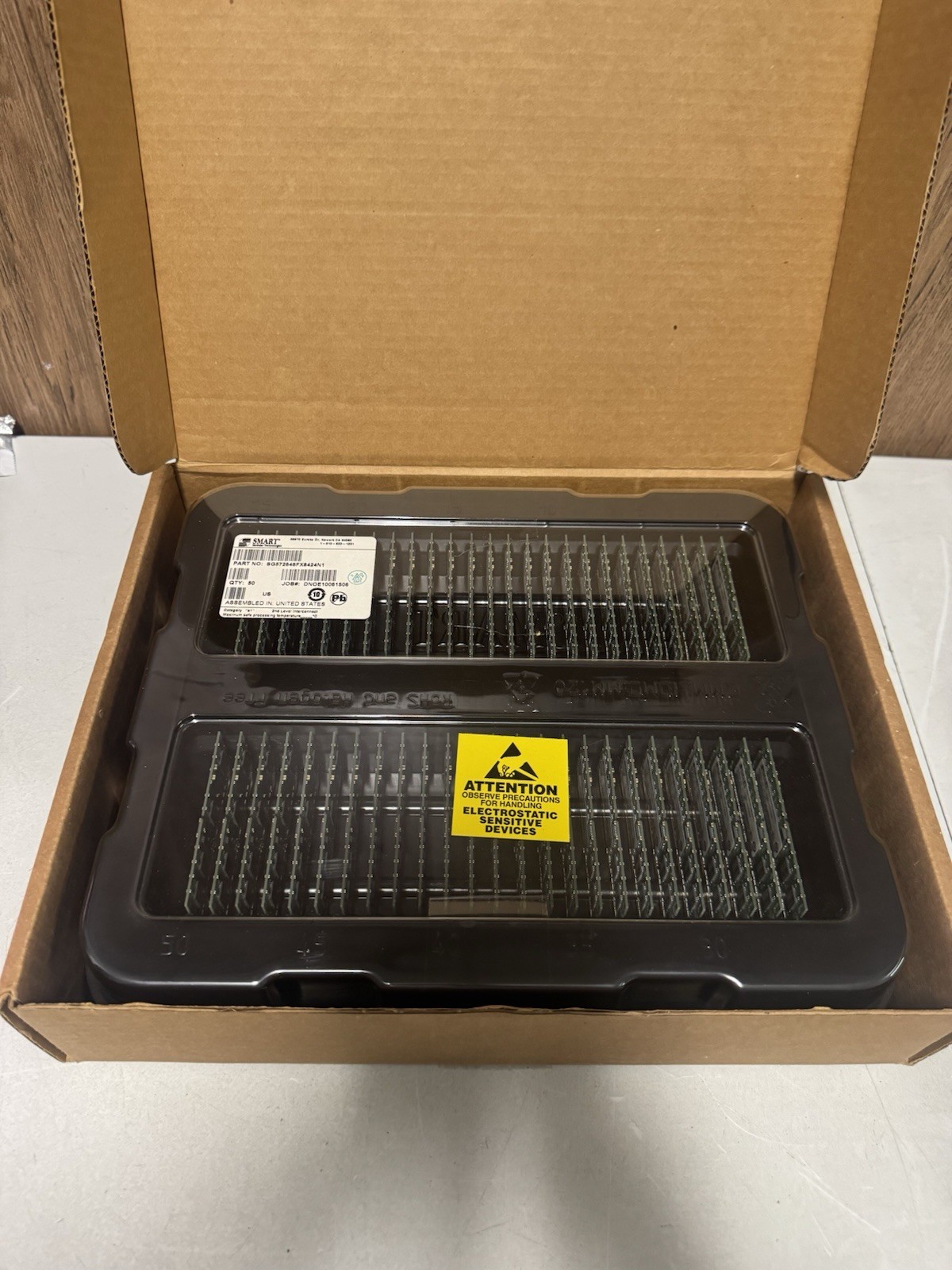 SMART 512MB DDR DIMM Memory Lot 50 SGS72648FX8424N1 New