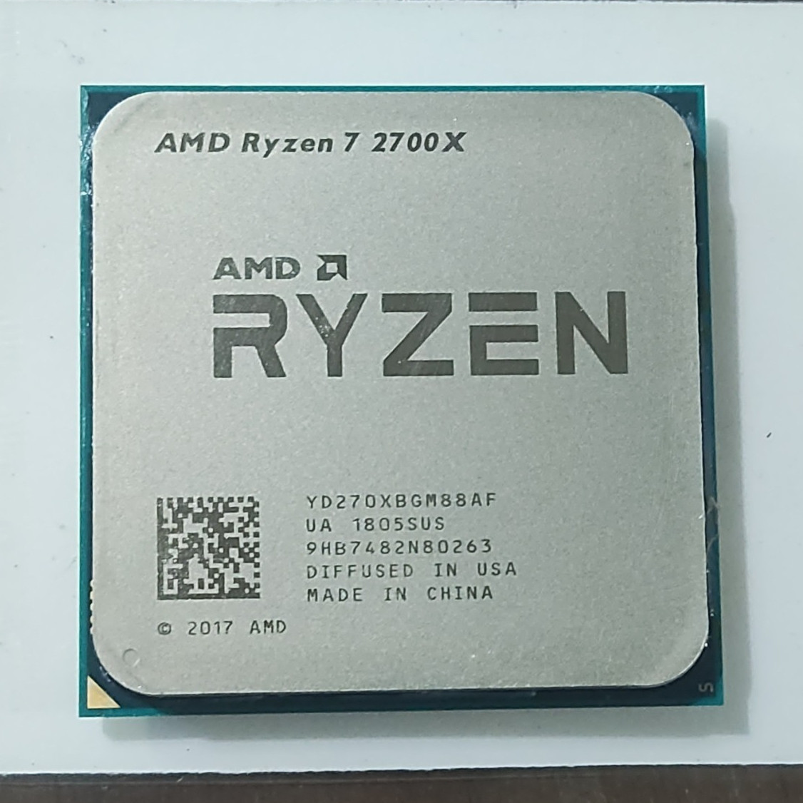 AMD Ryzen 7 2700X 8-Core Socket AM4 3.7GHz CPU Processor MPN YD270XBGM88AF
