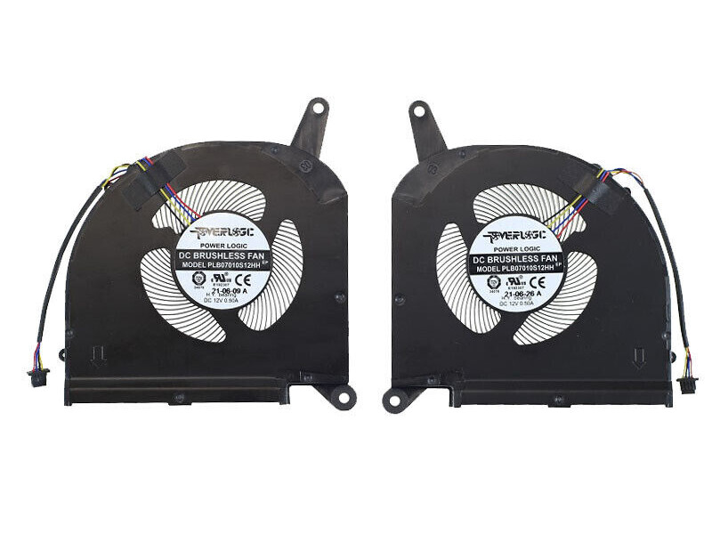 For GIGABYTE Aorus 17G XB YC RX7G Laptop CPU GPU Cooling Fan PLB07010S12HH DC12V