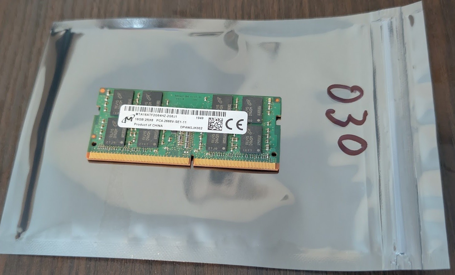 Bulk RAM – 22x DDR4 SODIMMs, 7x 8gb 15x 16gb