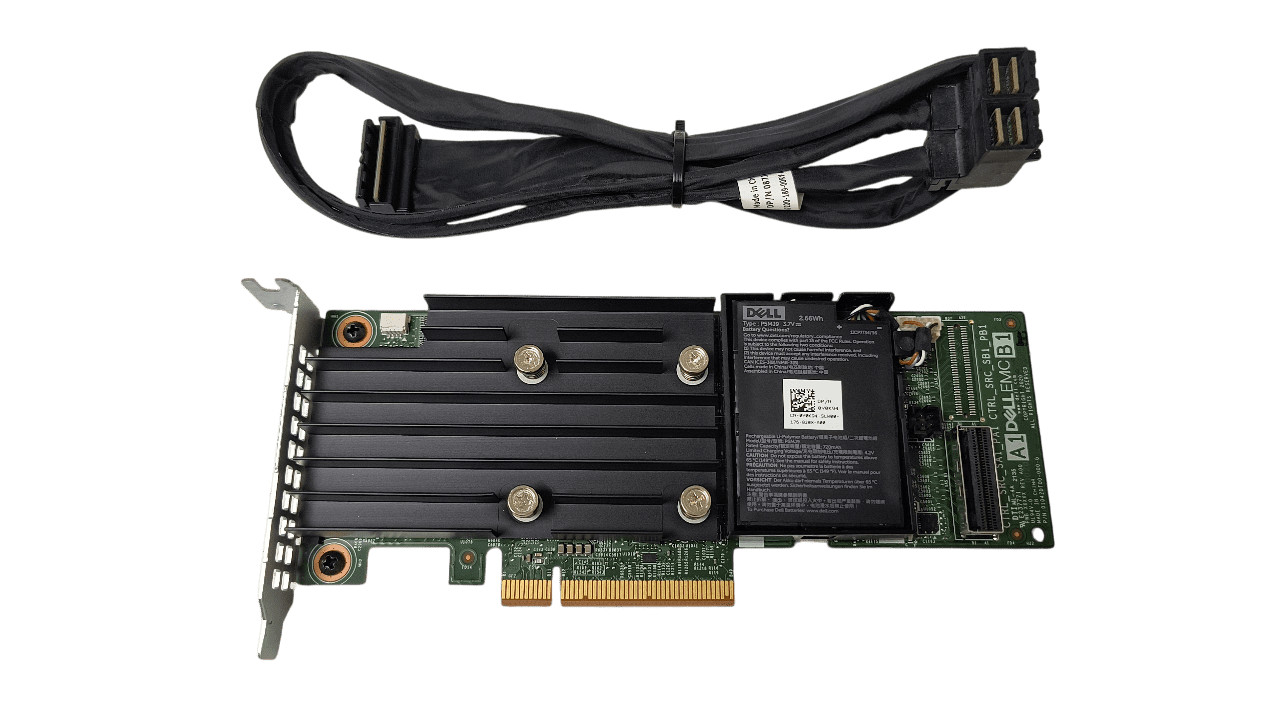 Dell Perc H750 12GB Raid Controller w/ Cable HYM6Y 87JR7 1G44R Half Height