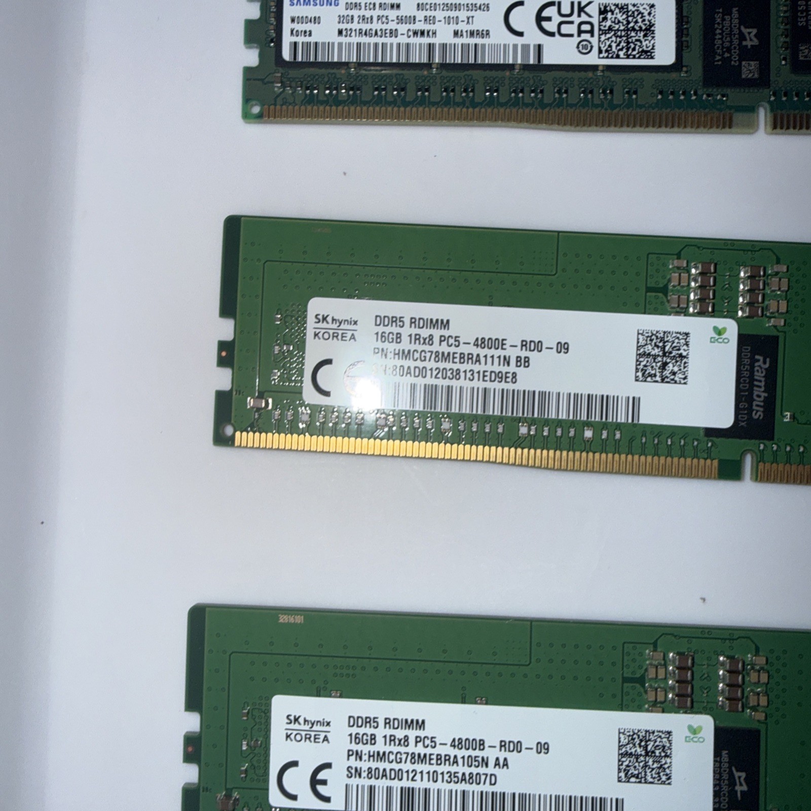 SK hynix 16GB DDR5 RDIMM ECC Registered PC5-4800E Server RAM