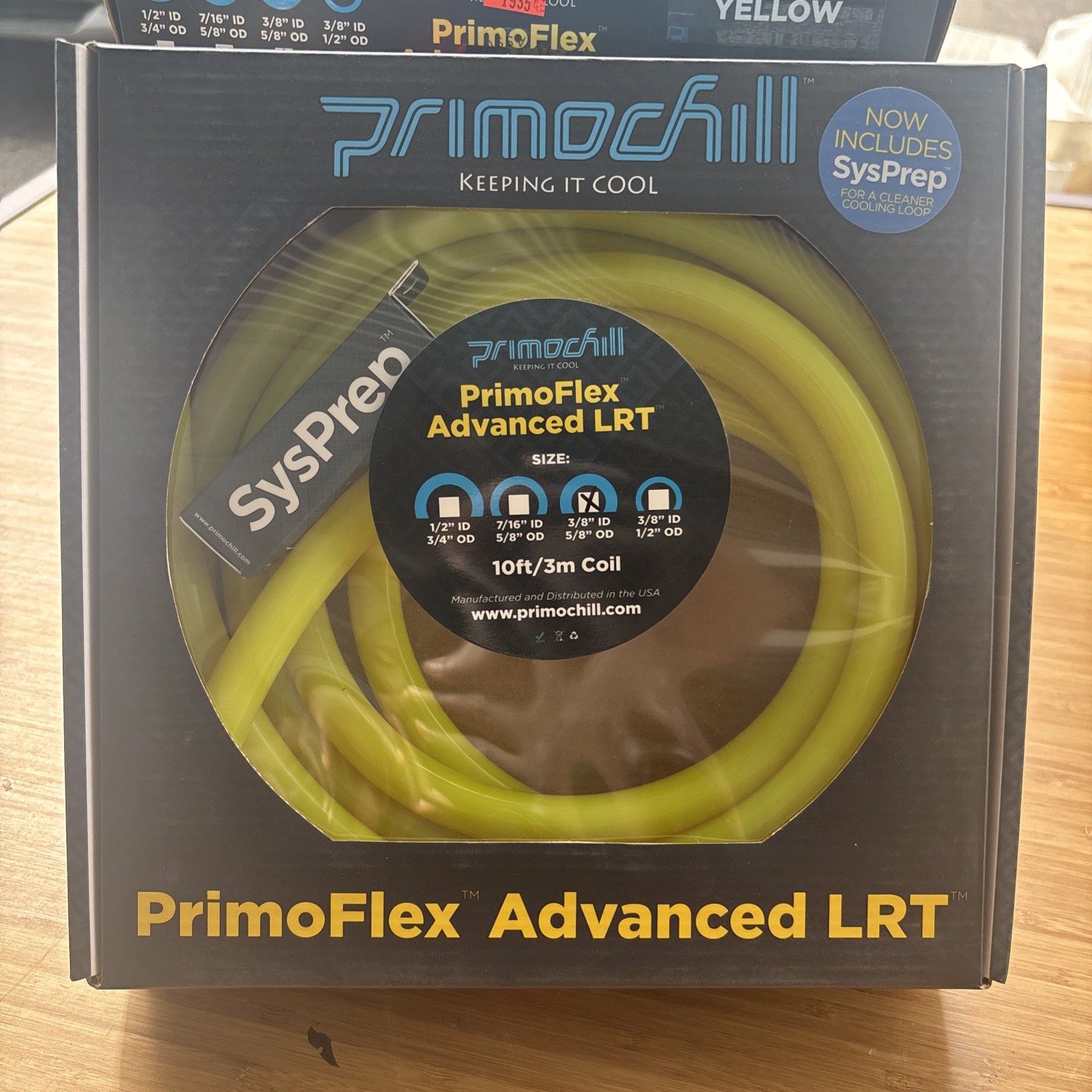 UV Pearl Yellow PrimoFlex Advanced LRT Tubing 3/8″ ID x 5/8″ OD 10 Ft/3m Coil