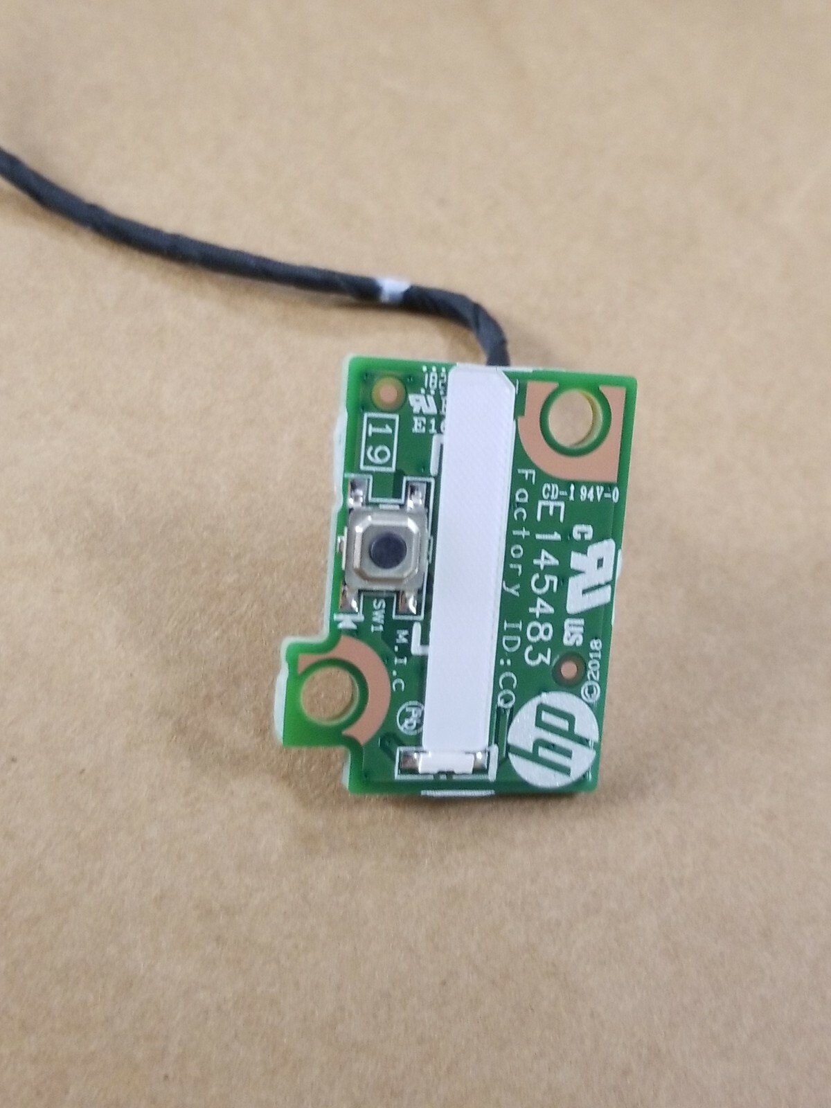 HP 590-P L24320-001 L24318 Power Button Board Cable 350.0A80B.0001 4 Pin E145483