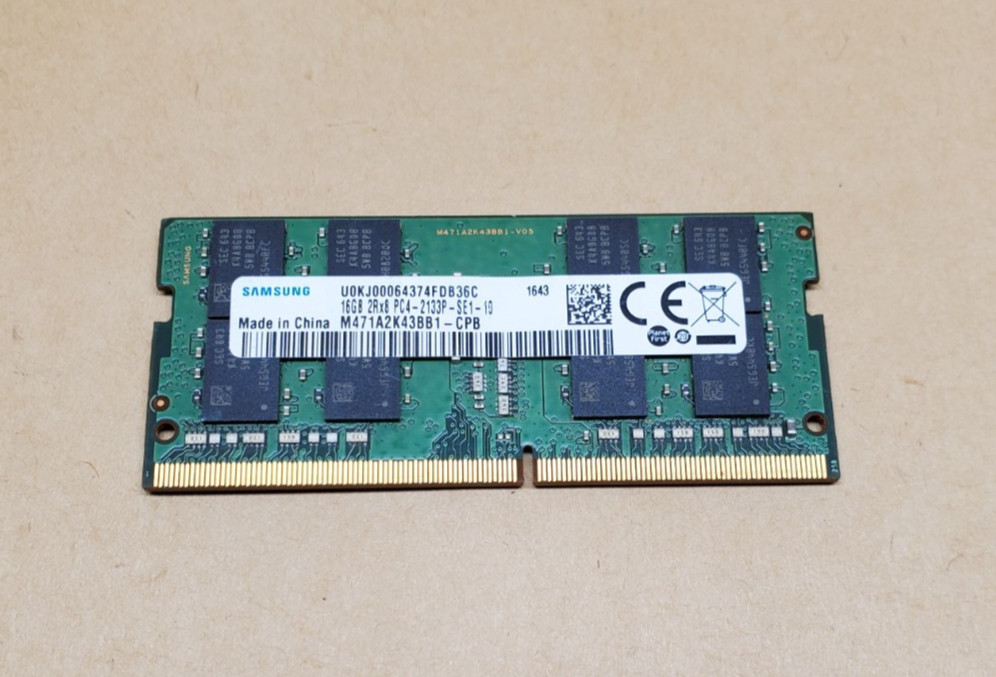 16GB HP Samsung M471A2K43BB1-CPB 2RX8 PC4-2133P-SE1-10 DDR4 SODIMM RAM | Tested