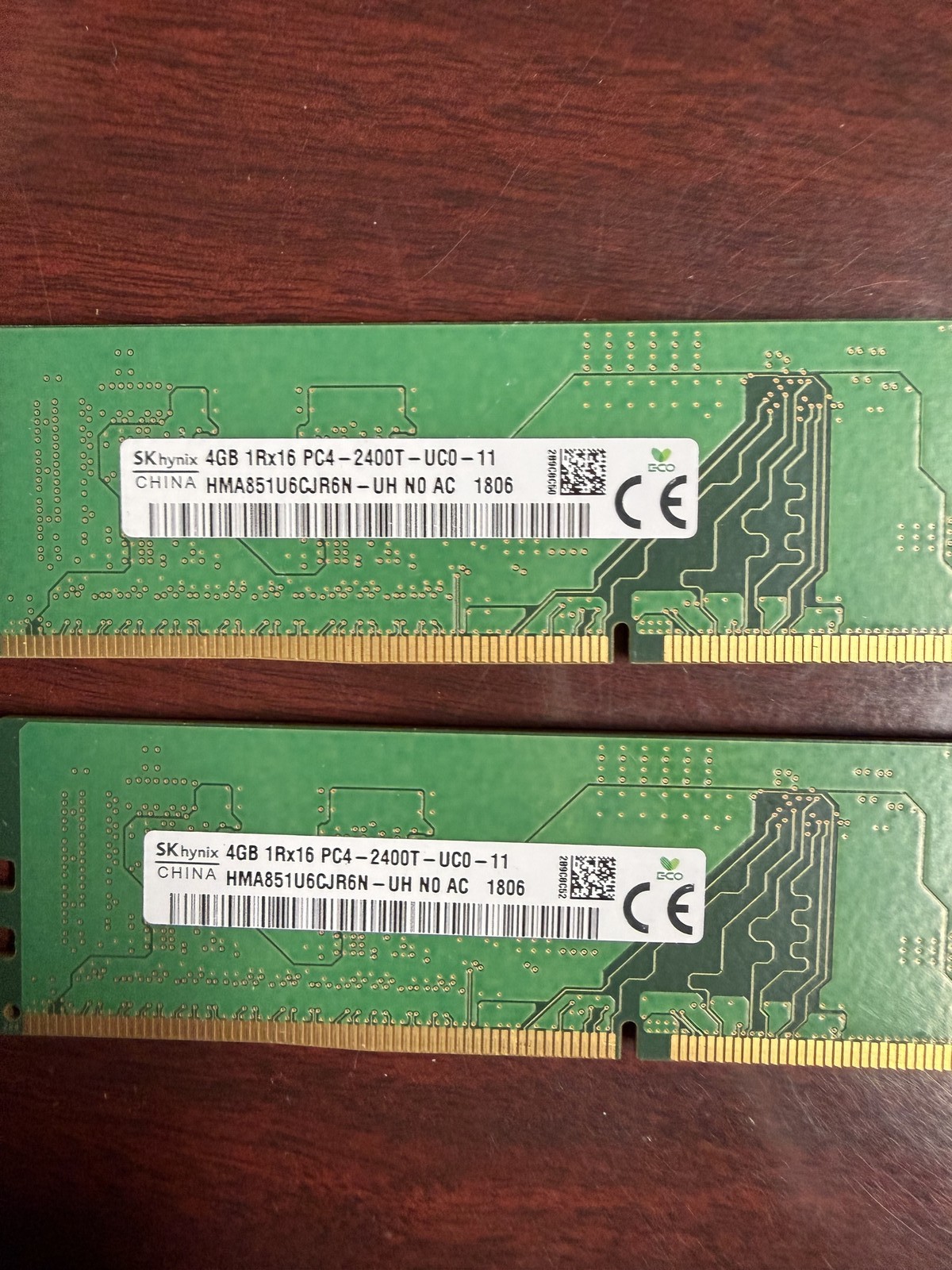 2x 4GB SK Hynix DDR4 2400MHz PC4-2400T UDIMM Desktop RAM Memory HMA851U6CJR6N