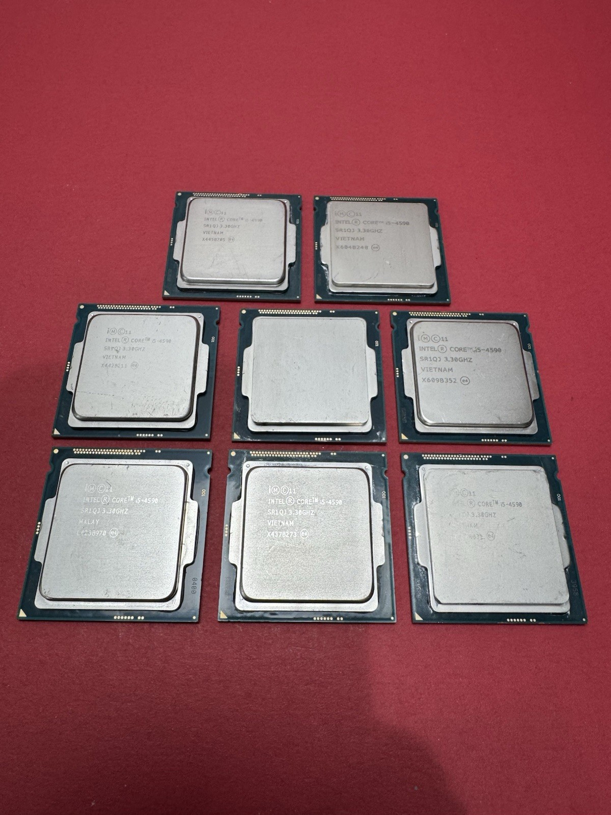 Lot of 8 Intel Core i5-4590 SR1QJ 3.30GHz Quad Core LGA1150 CPU Processors
