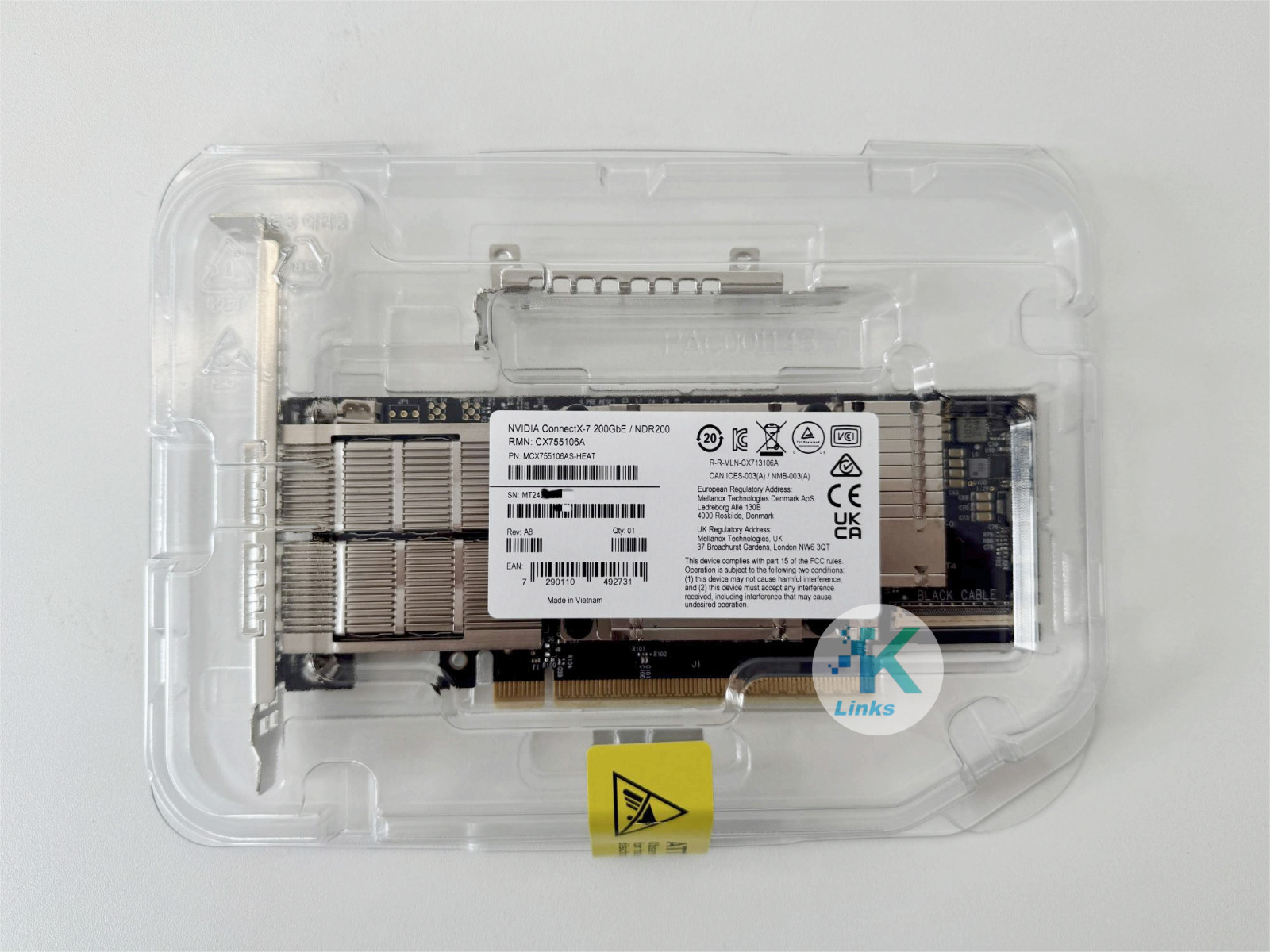 MCX755106AS-HEAT ConnectX-7 200G Adapter Dual-Port QSFP112 PCI-E5.0 x16 Adapter