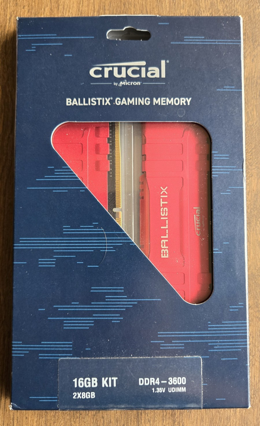 RED Crucial Ballistix 3600 DDR4 16GB (2x8GB) Desktop Gaming RAM – BL2K8G36C16U4R