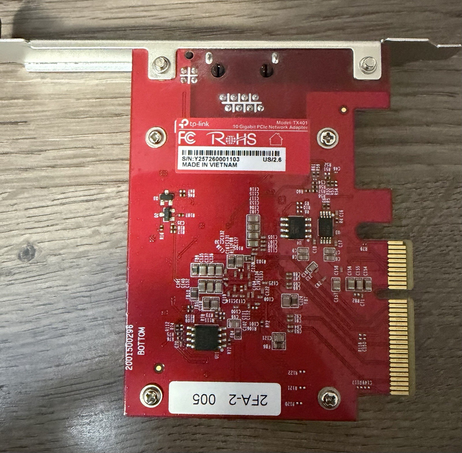 TP-LINK TX401 10Gbps PCIe x4 10Gigabit Ethernet Network Adapter Card RJ-45