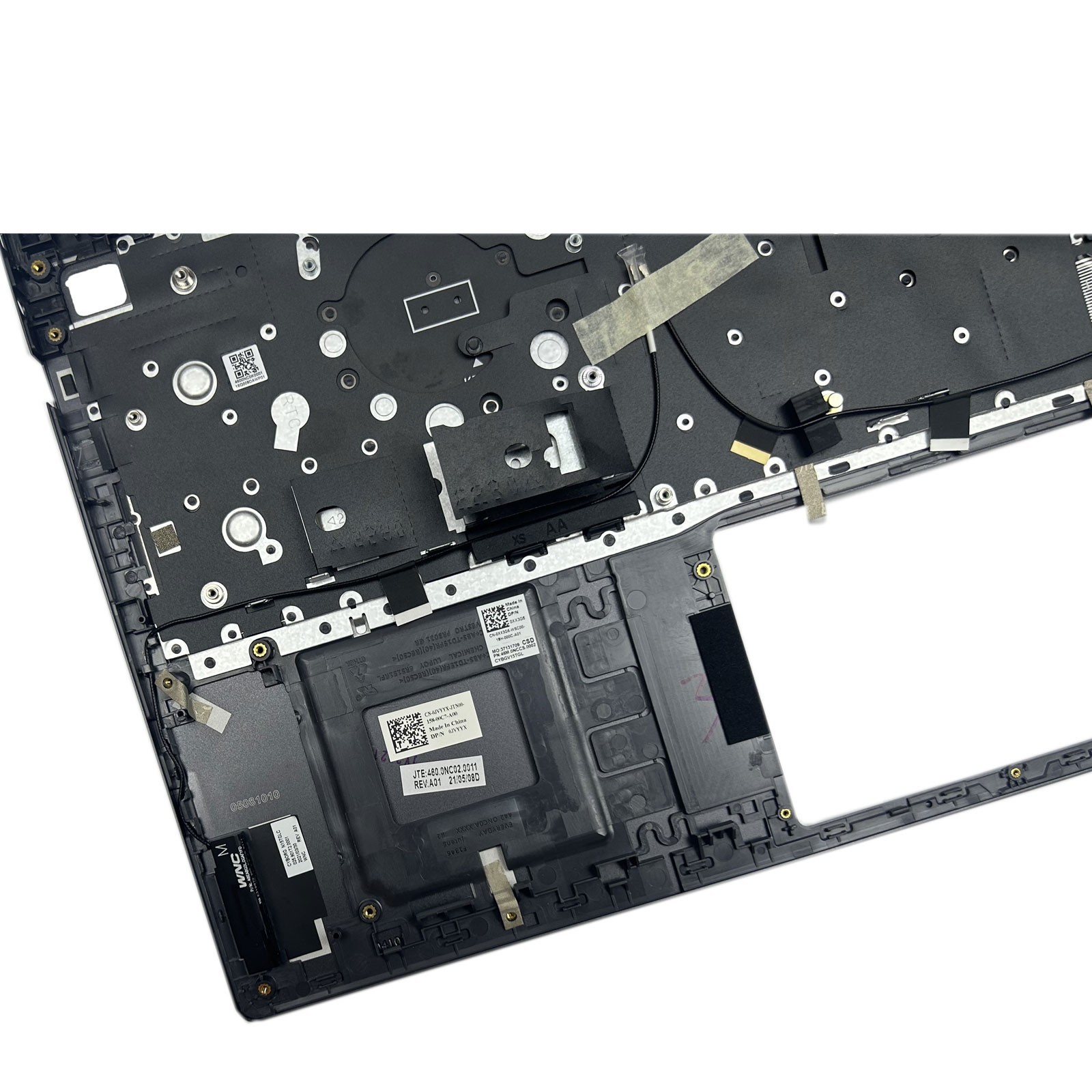 New Dell Vostro 15 5510 5515 V5510 Gray Palmrest Case Keyboard Backlit 0JVYYX US