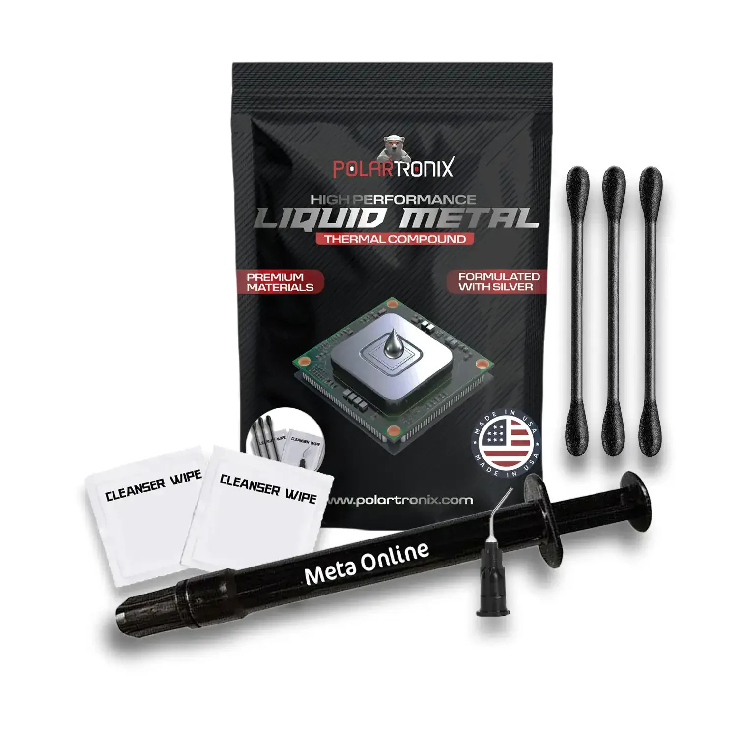 Original Polar Tronix Liquid Metal Thermal Paste for PS5/PC/GPU 130W/MK 1.5Grams