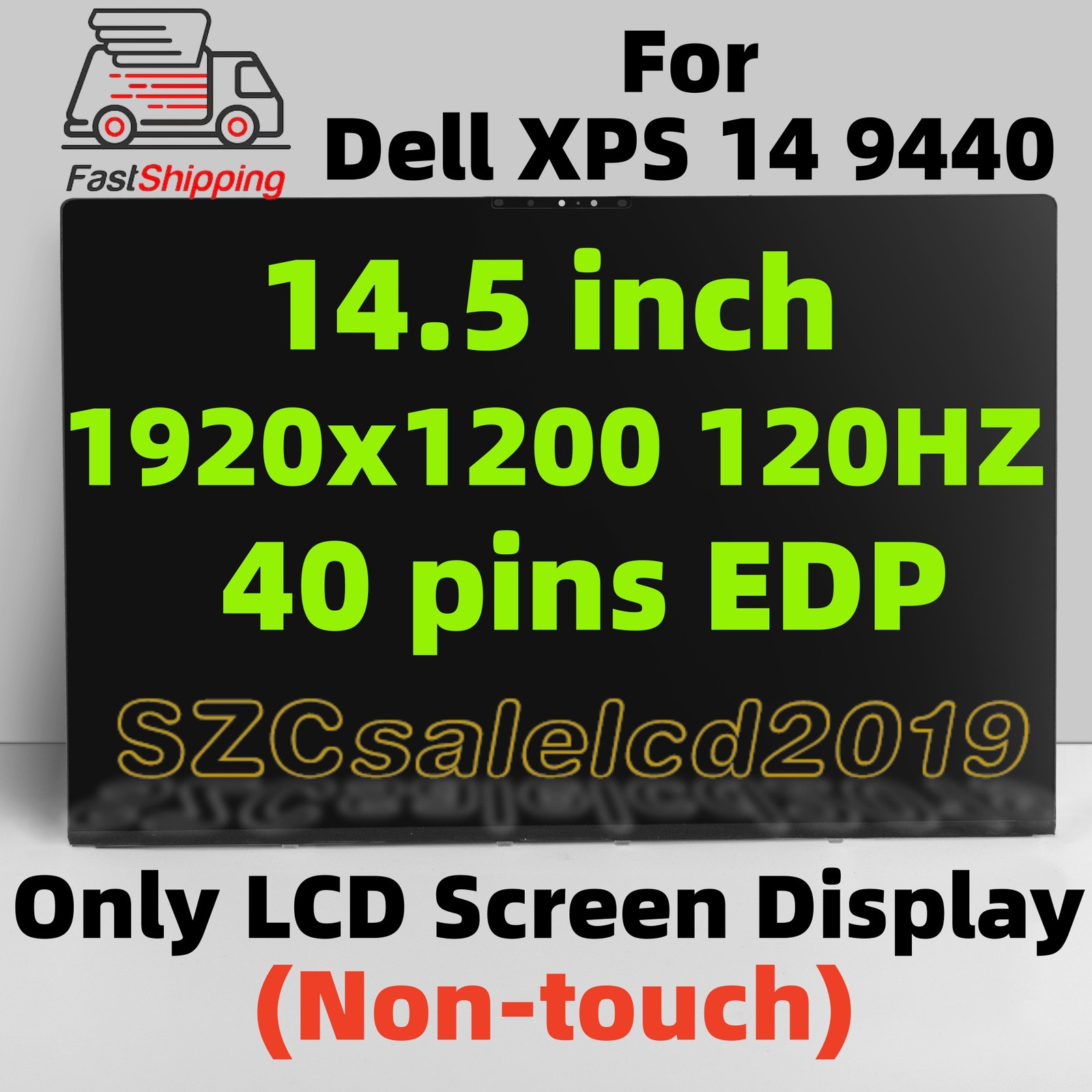 14.5″ FHD 120HZ For Dell XPS 14 9440 New LCD Screen Display Replacement 8VCXJ