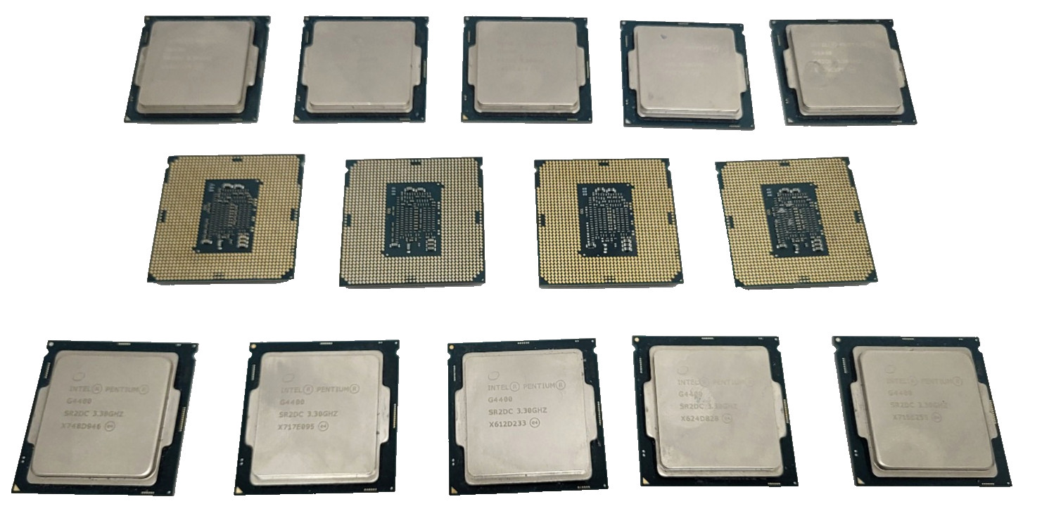 Lot of 14 Intel Pentium G4400 3.3 GHz (6th Gen) LGA 1151 Dual-Core CPU SR2DC