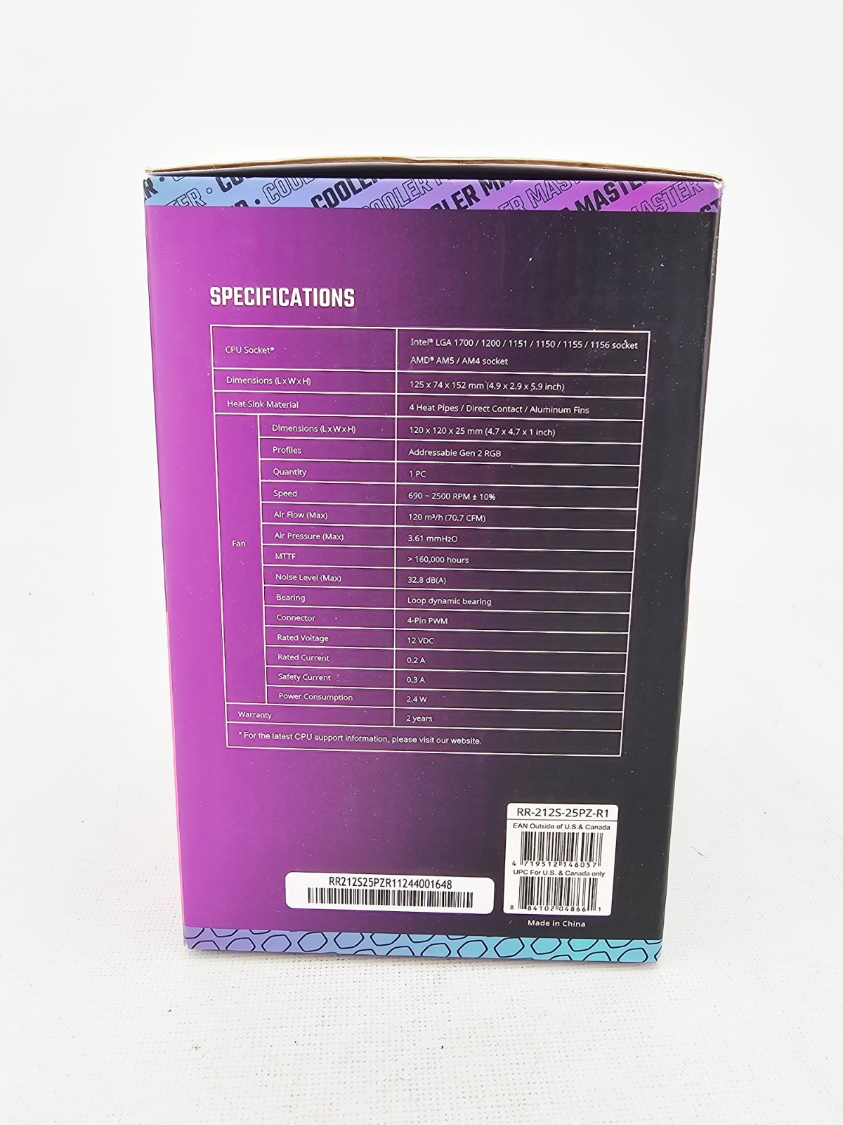 Cooler Master Hyper 212 RGB Black Edition CPU Fan