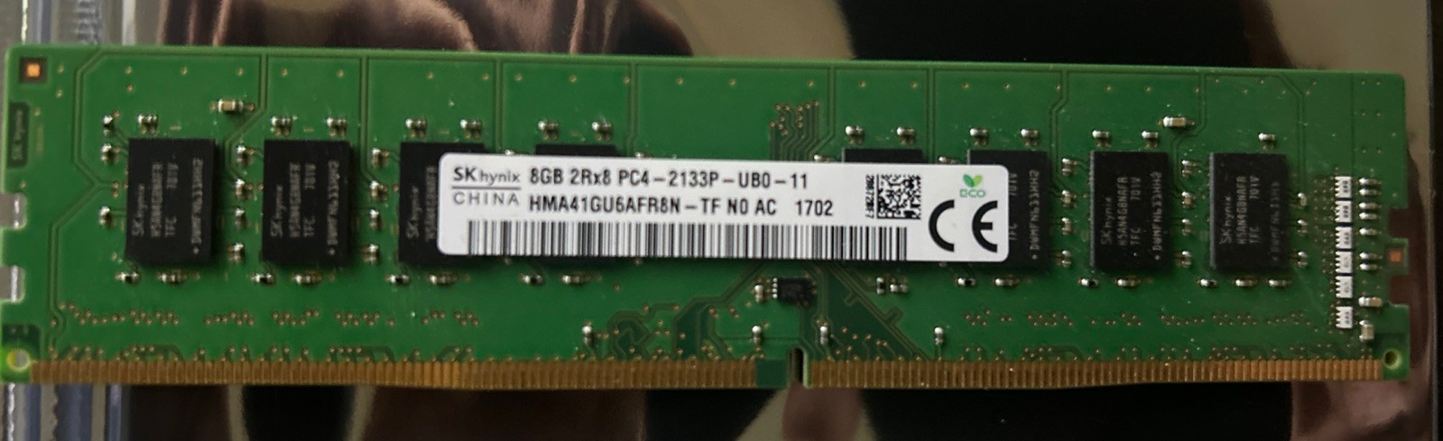 Hynix 8GB 2Rx8 PC4-2133P HMA41GU6AFR8N-TF Desktop Memory