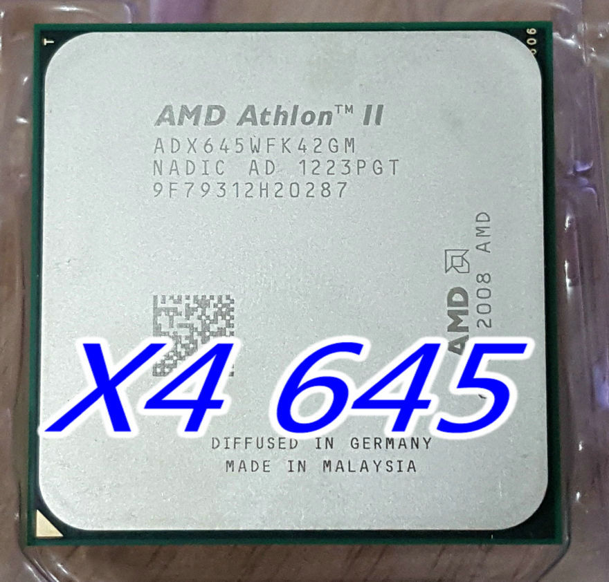 AMD Athlon II X4-645 3.1 GHz 4-Core ADX645WFK42GM AM2+ / AM3 Processor