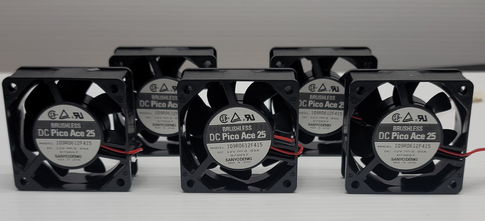 Sanyo Denki DC Pico Ace 25 109R0612F415 12V 0.09A**Lot of 5**