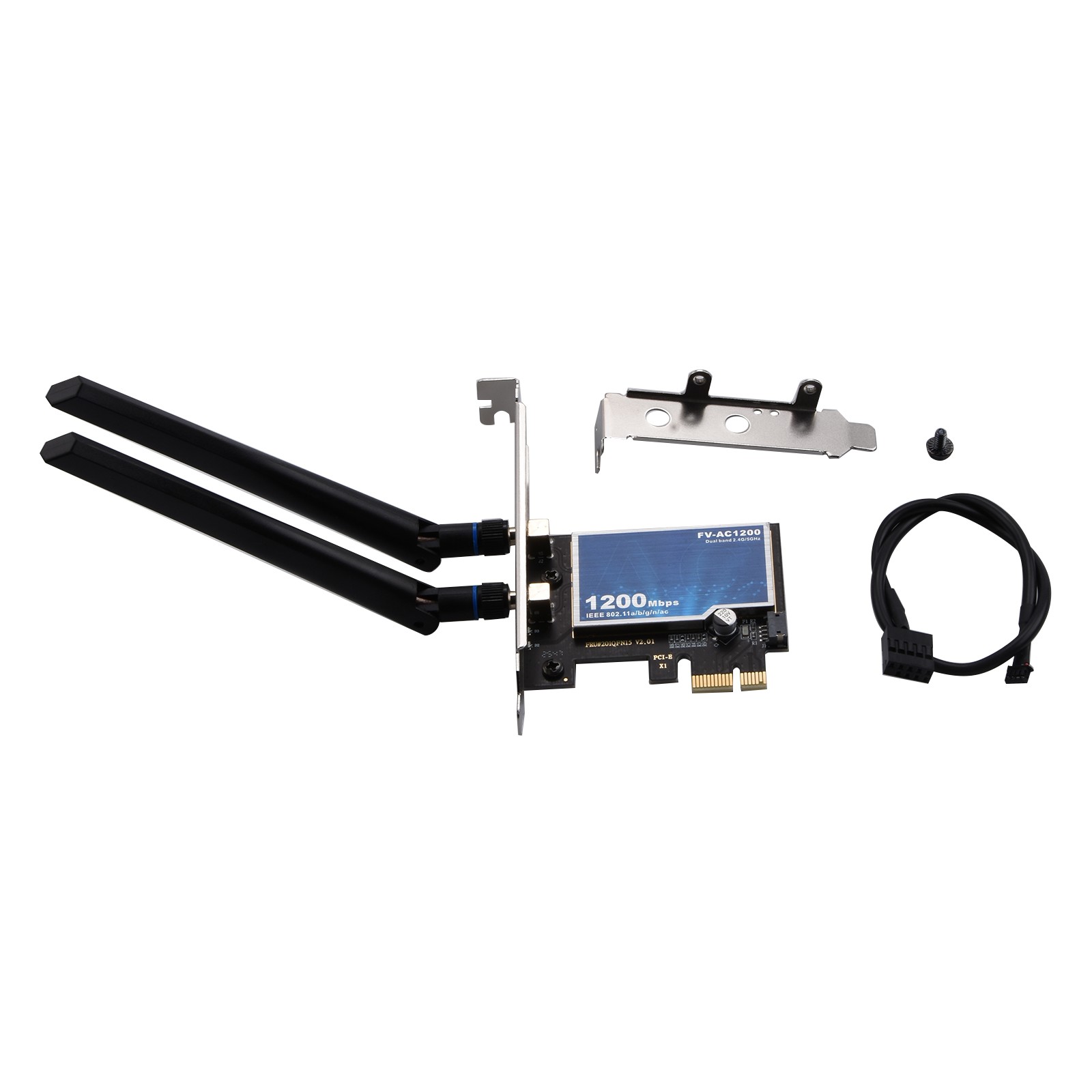 FV-AC1200 PCIE Wireless Adapter 2.4G/5GHz 867Mbps Bluetooth 4.0 for Desktop PC