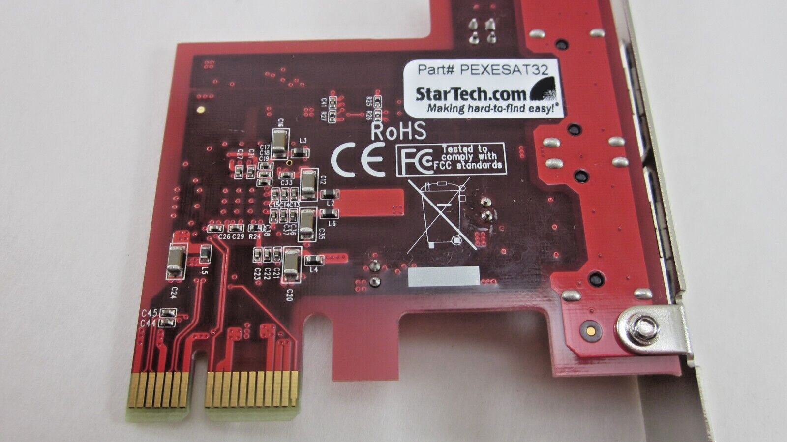 StarTech 2 Port SATA 6 Gbps PCI Express eSATA Controller Card Storage Control
