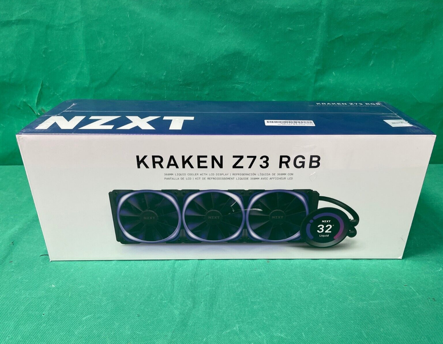 NZXT Kraken Z73 RGB 360mm Liquid Cooler – White (RL-KRZ73-RW) *AS-IS*