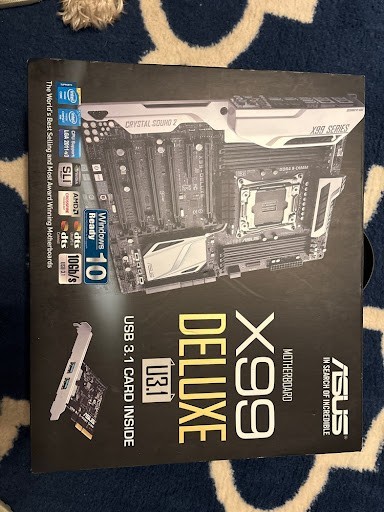 ASUS X99-DELUXE/U3.1 LGA 2011-v3 Intel ATX Motherboard — Internal Factory Sealed